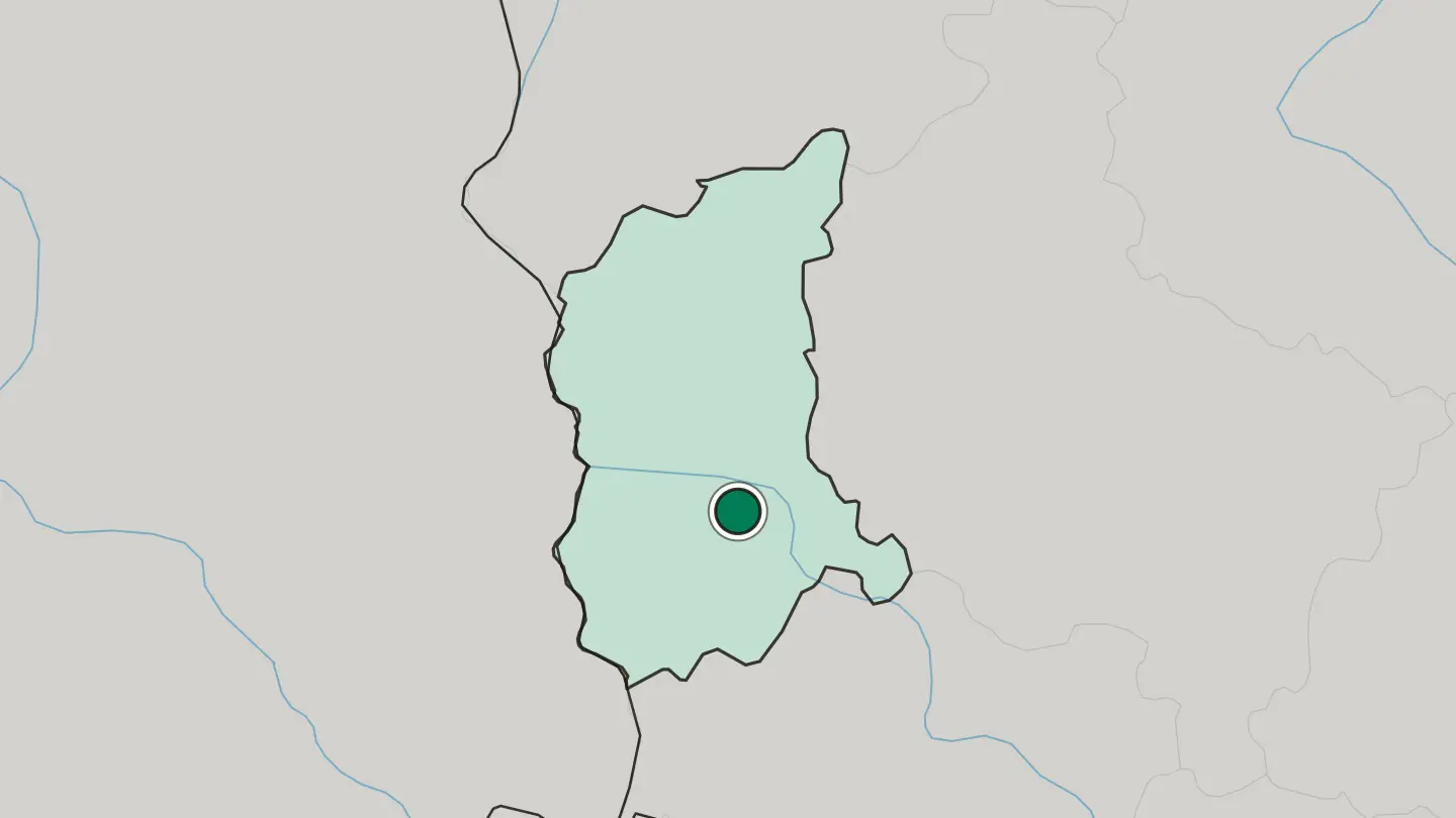Map of Zielona Góra in Poland