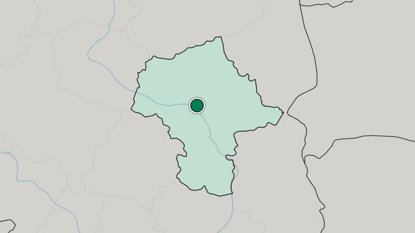 Map of Legionowo in Poland