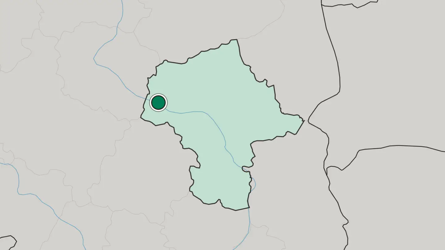 Map of Płock in Poland