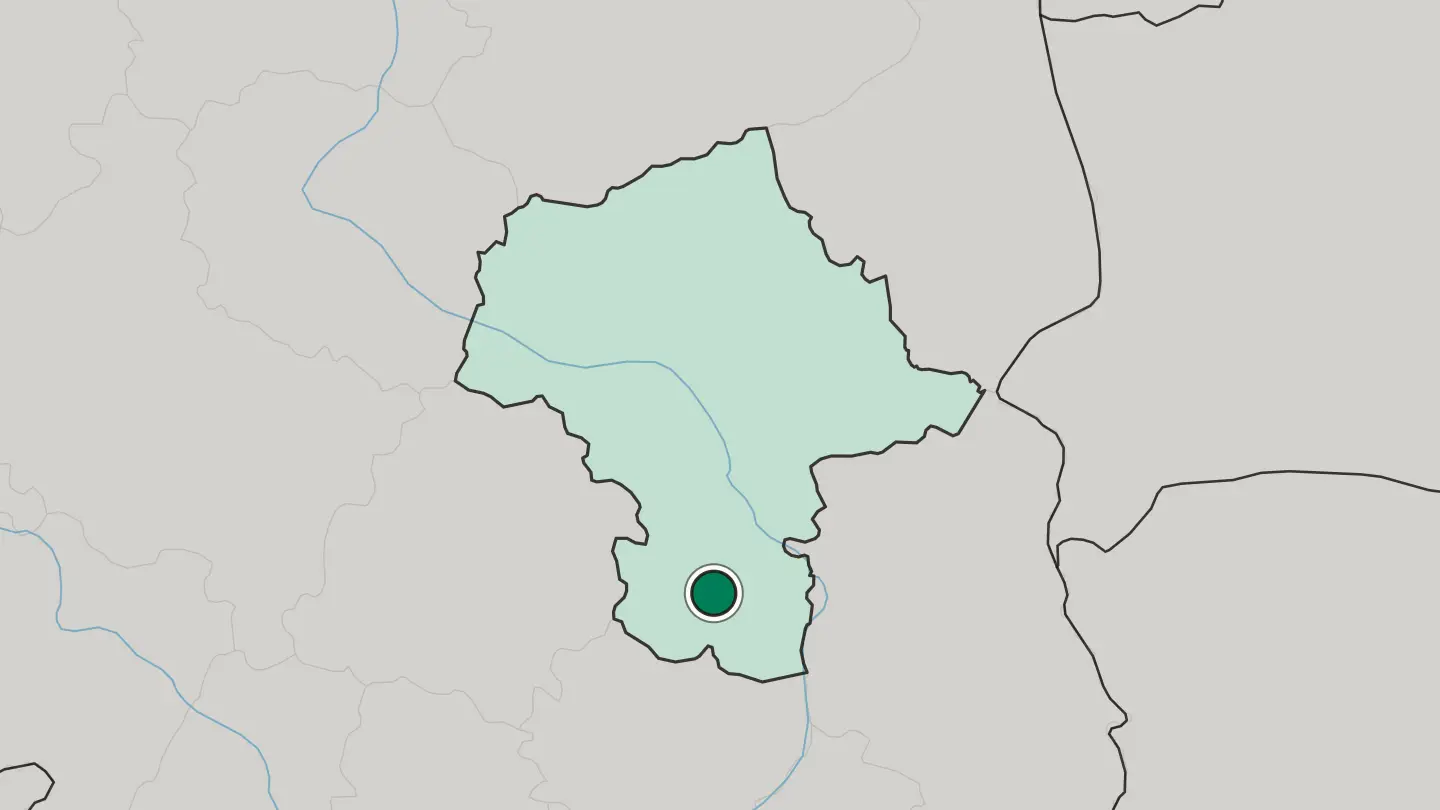 Map of Radom in Poland