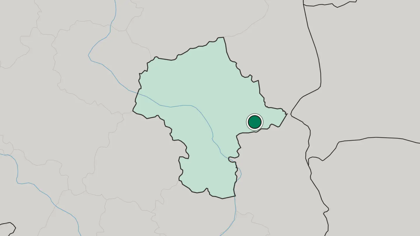 Map of Siedlce in Poland
