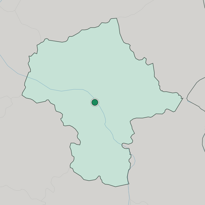 Map showing Kabaty — In Masovian Voivodeship