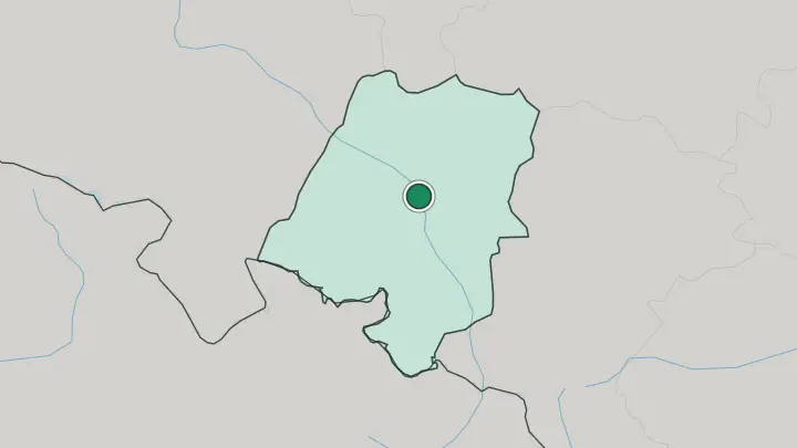 Map of Opole in Poland