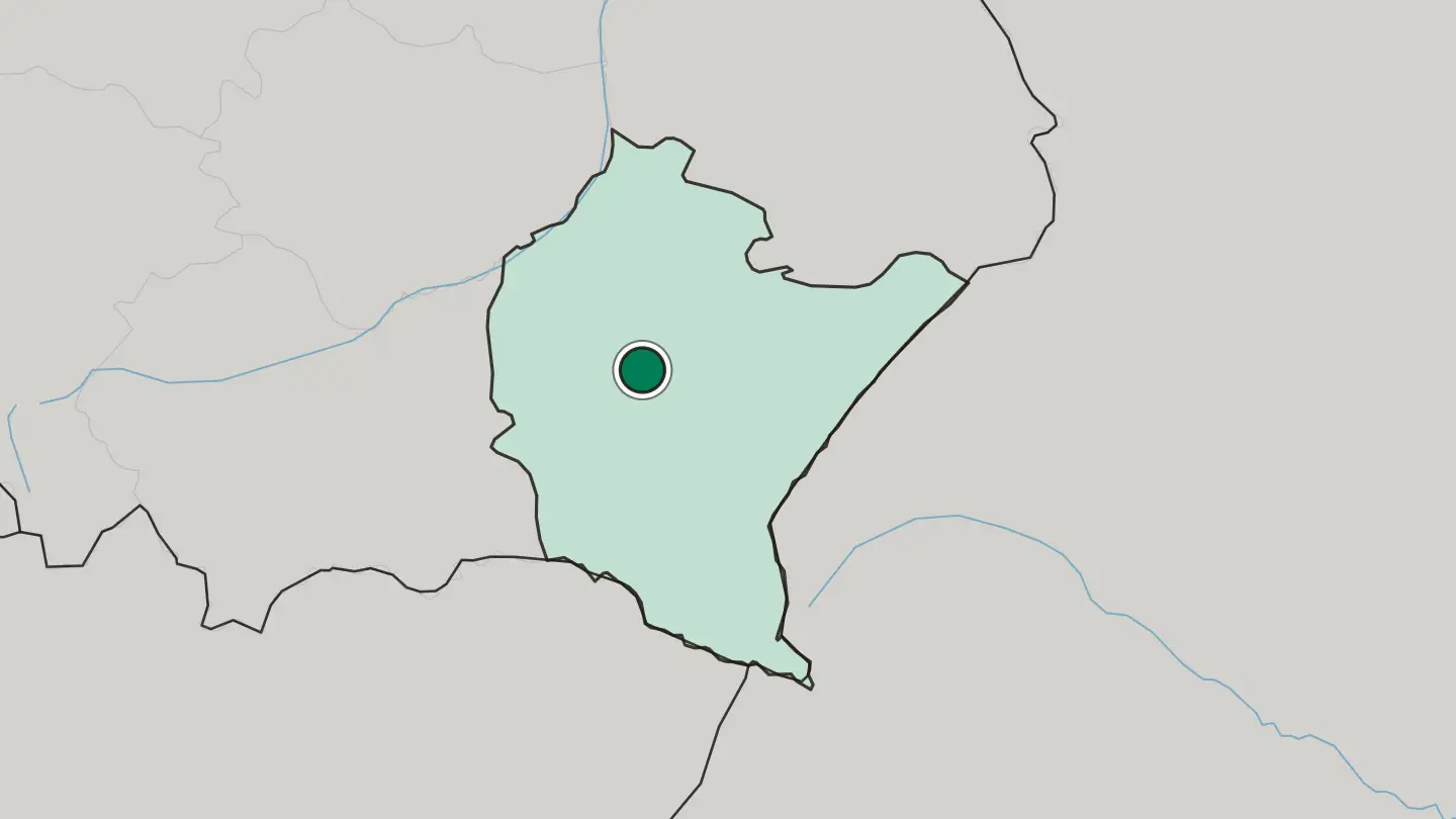 Map of Rzeszów in Poland