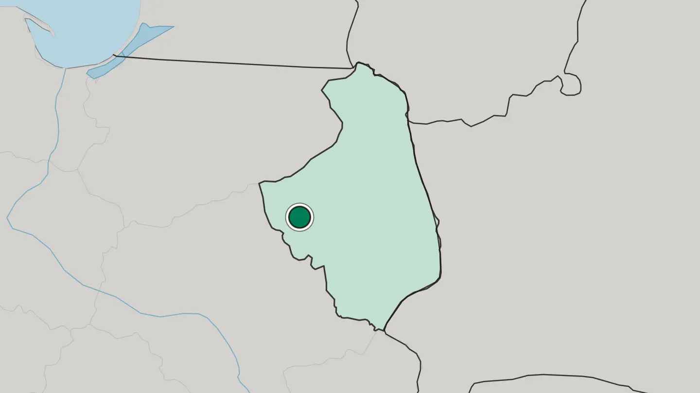 Map of Łomża in Poland