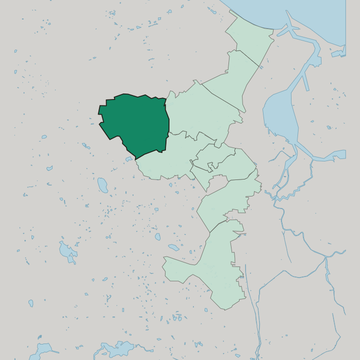Map showing Brętowo — In Gdańsk