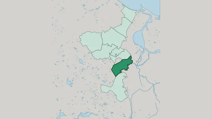 Map of Chełm in Gdańsk