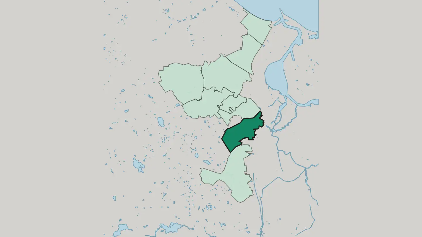 Map of Chełm in Gdańsk