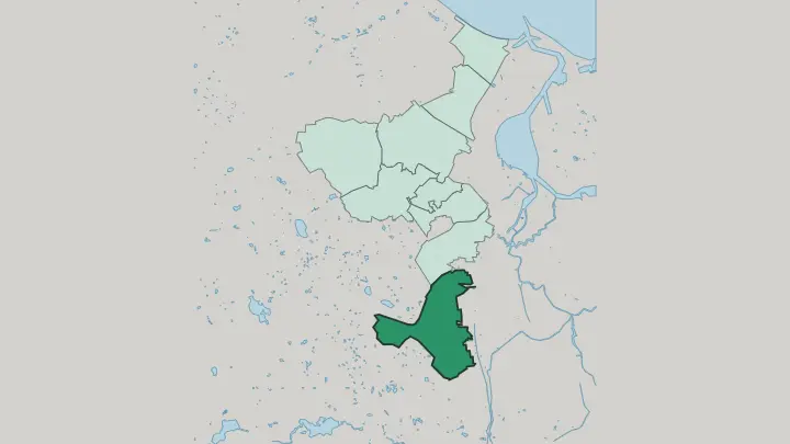 Map of Orunia Górna-Gdańsk Południe in Gdańsk