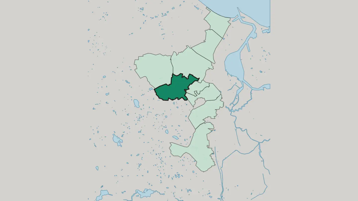 Map of Piecki-Migowo in Gdańsk