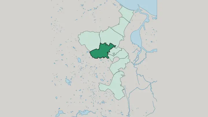 Map of Piecki-Migowo in Gdańsk