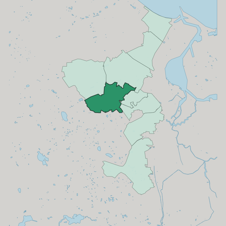 Map showing Piecki-Migowo — In Gdańsk