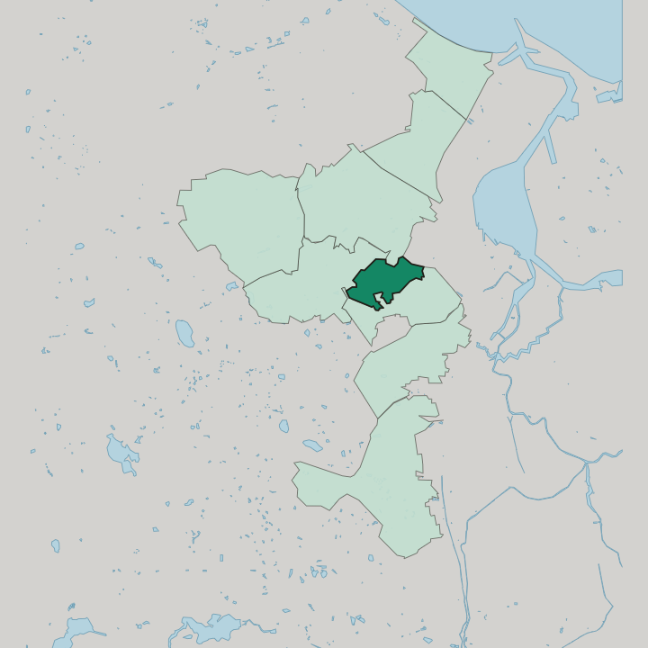 Map showing Suchanino — In Gdańsk
