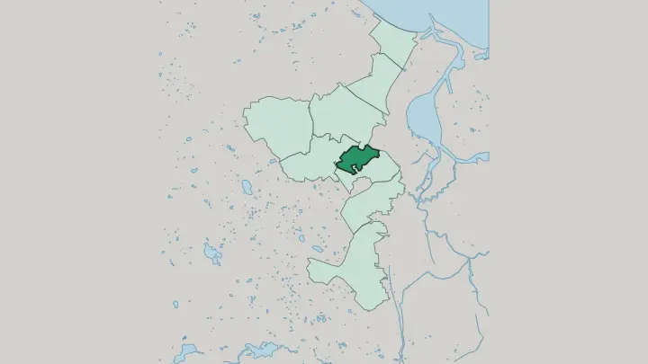 Map of Suchanino in Gdańsk