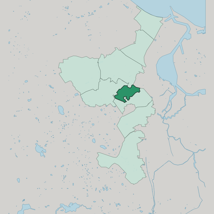 Map showing Suchanino — In Gdańsk