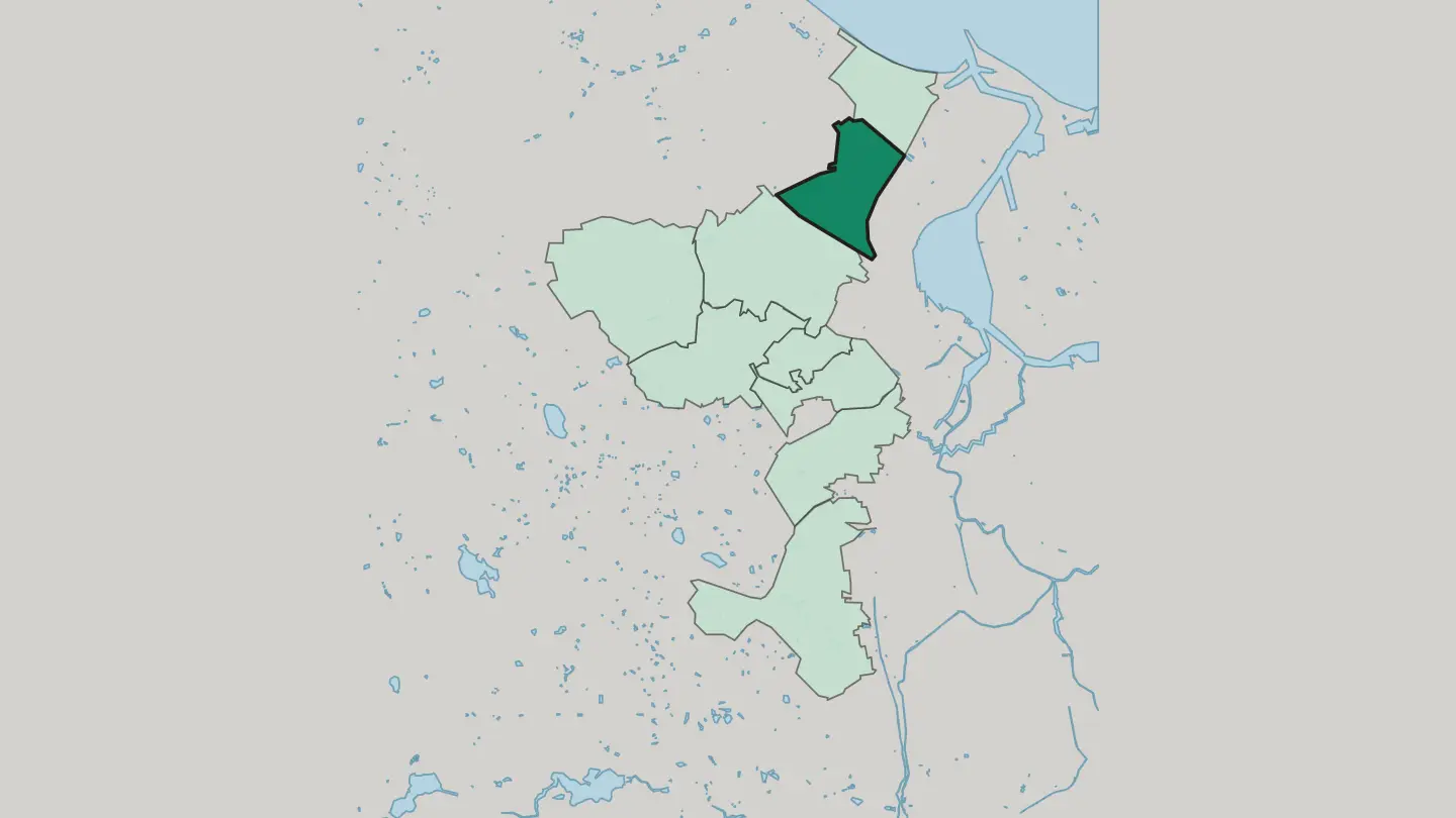 Map of Wrzeszcz Dolny in Gdańsk