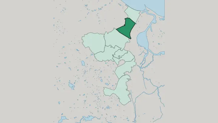 Map of Wrzeszcz Dolny in Gdańsk