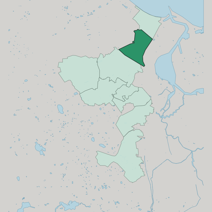 Map showing Wrzeszcz Dolny — In Gdańsk