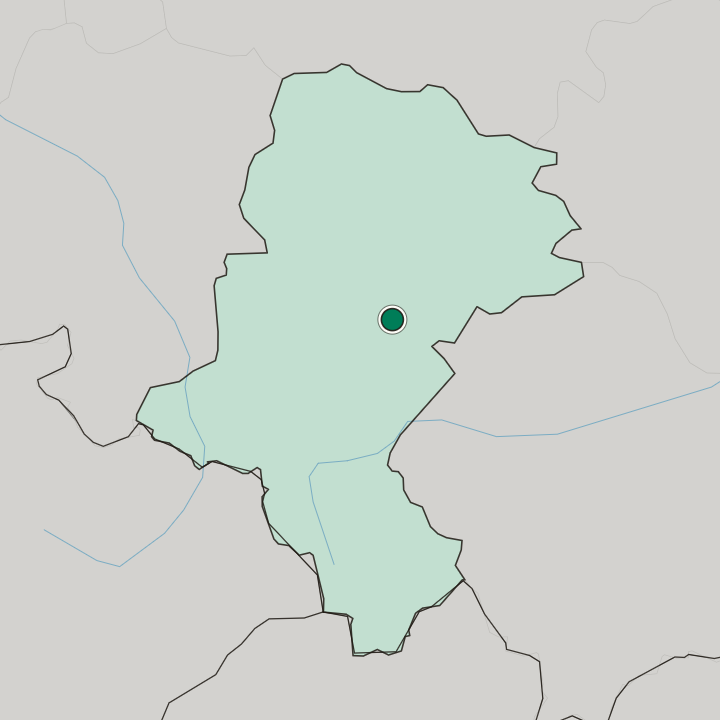 Map showing Będzin — In Silesian Voivodeship