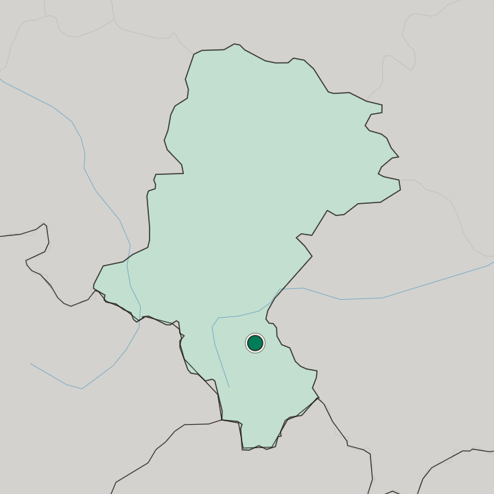 Map showing Bielsko-Biala — In Silesian Voivodeship