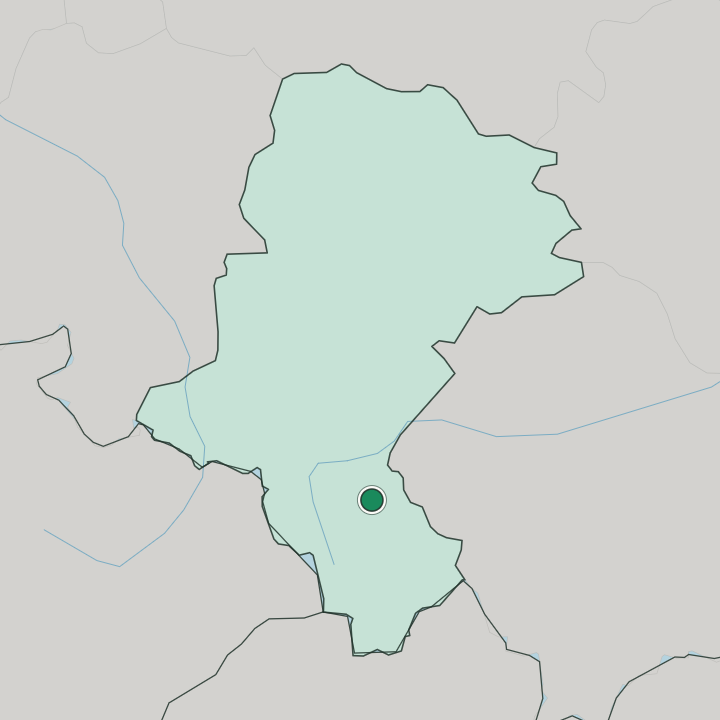 Map showing Bielsko-Biala — In Silesian Voivodeship