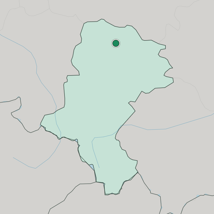 Map showing Częstochowa — In Silesian Voivodeship