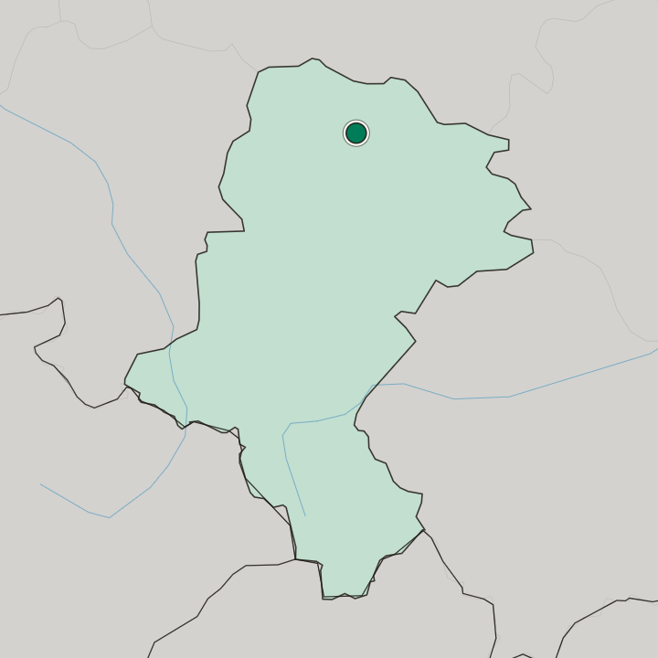 Map showing Częstochowa — In Silesian Voivodeship