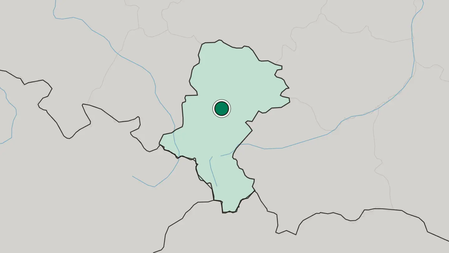Map of Piekary Śląskie in Poland