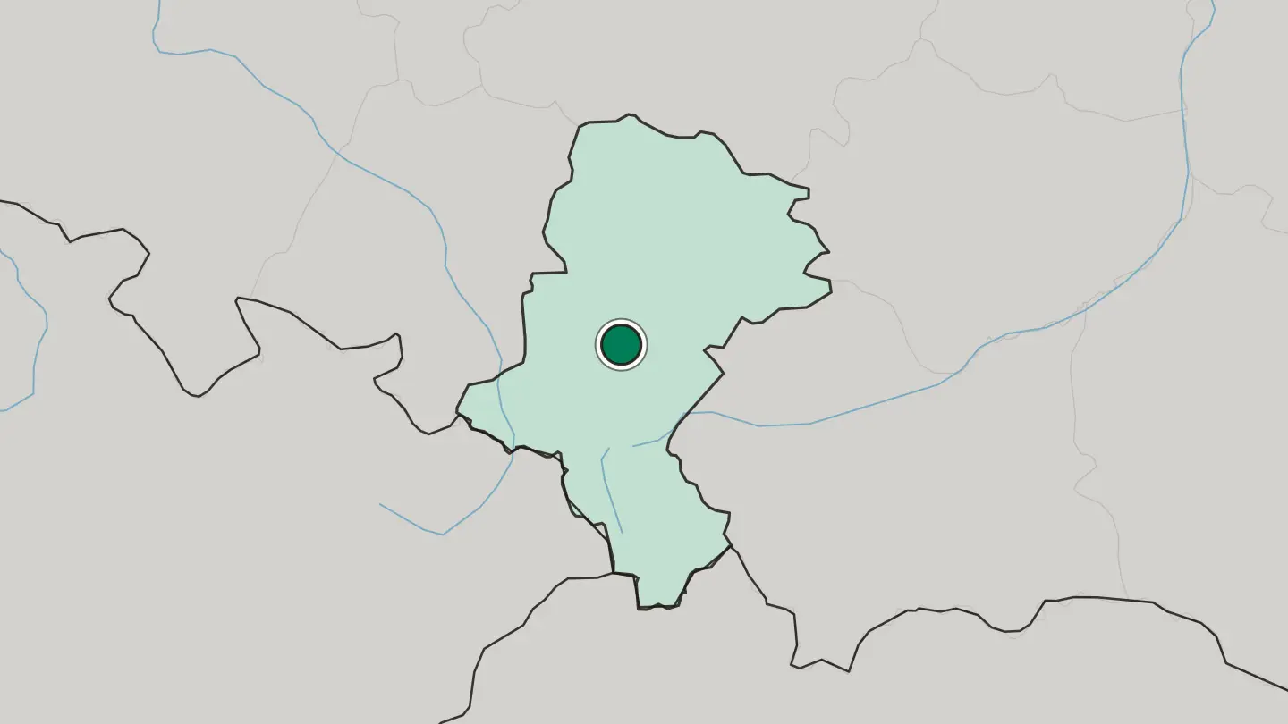 Map of Ruda Śląska in Poland
