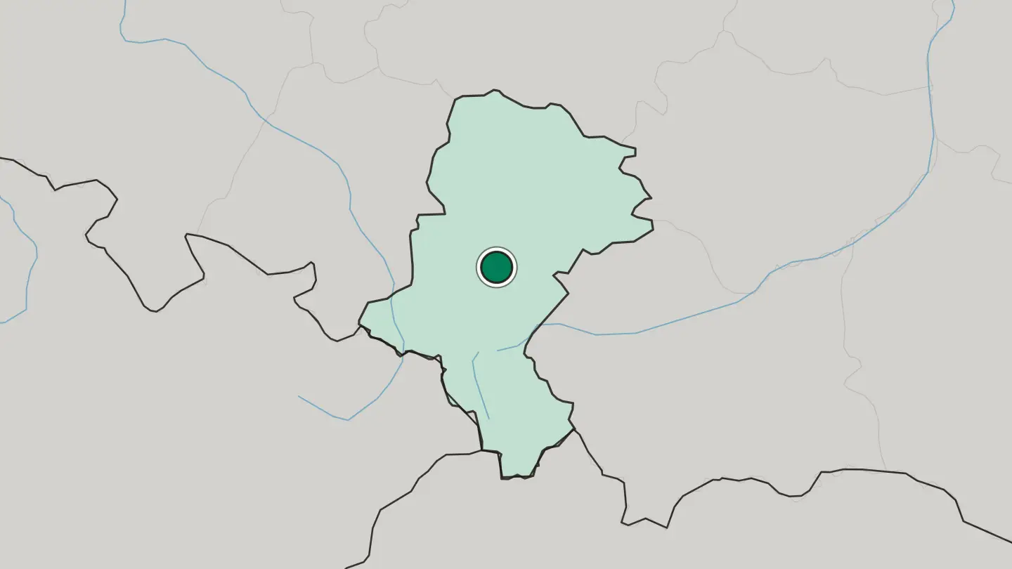 Map of Świętochłowice in Poland