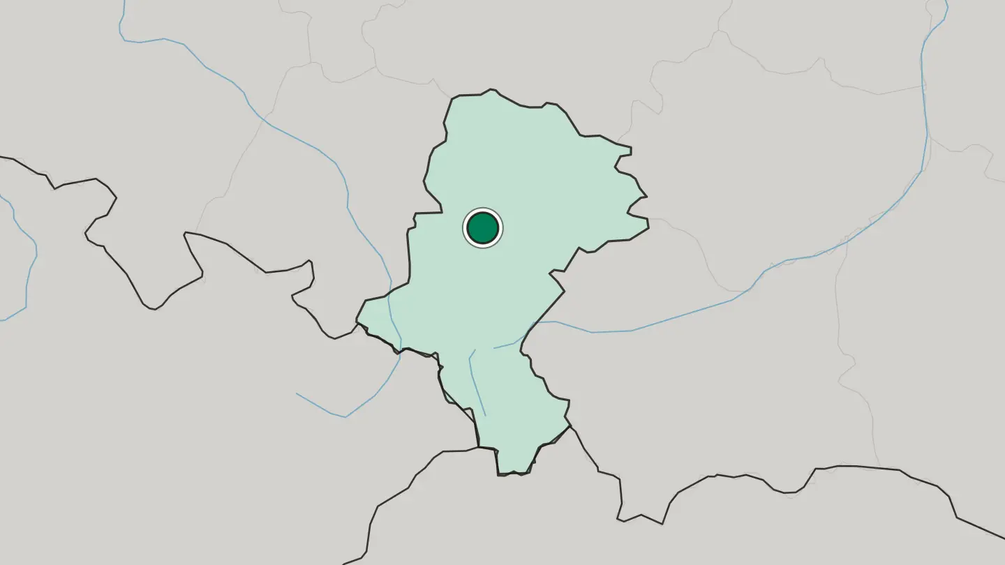 Map of Tarnowskie Góry in Poland