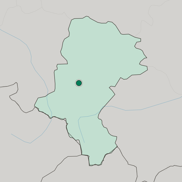 Map showing Zabrze — In Silesian Voivodeship