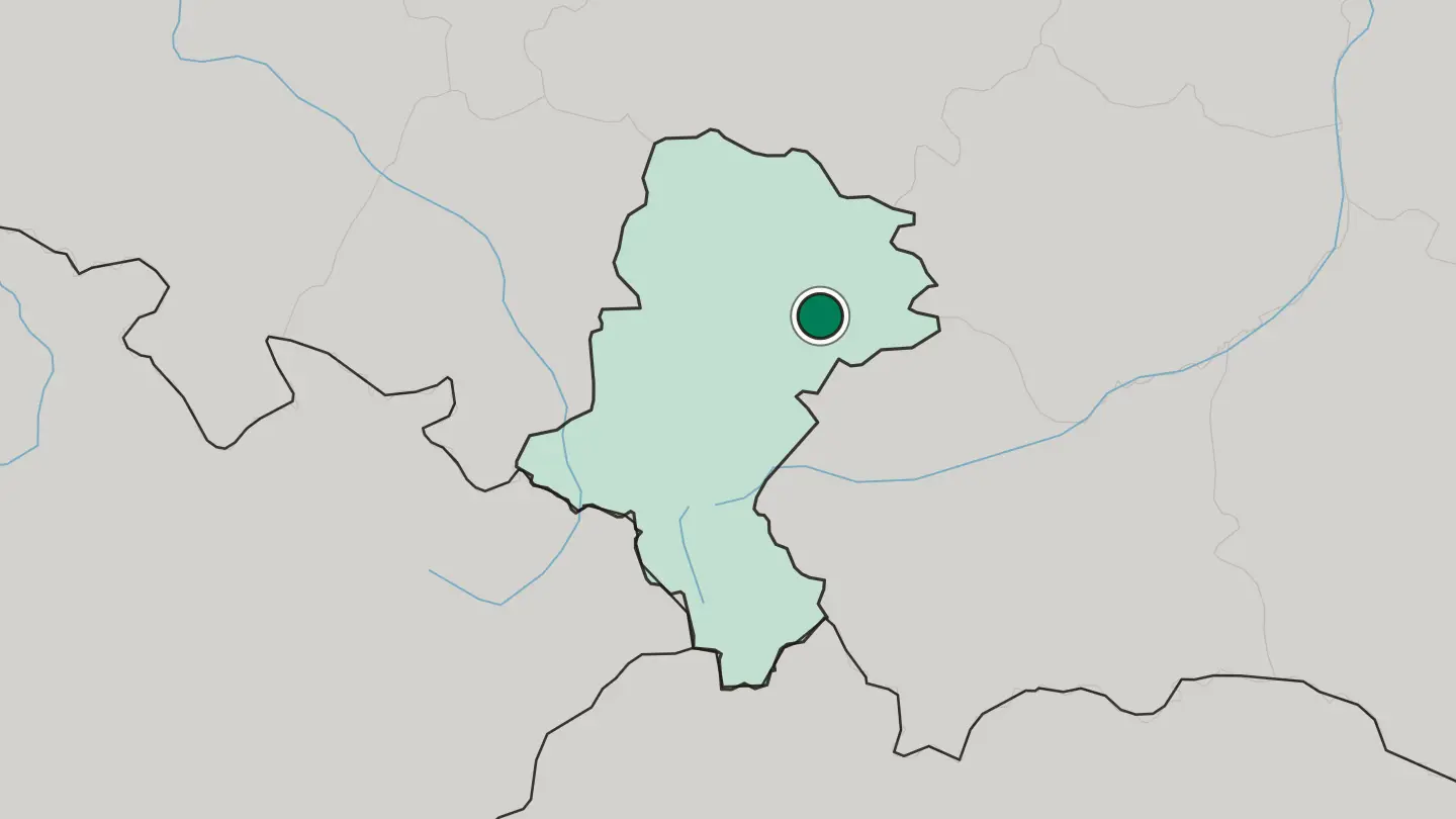 Map of Zawiercie in Poland