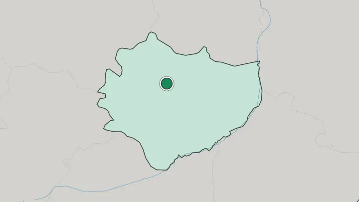 Map of Kielce in Poland