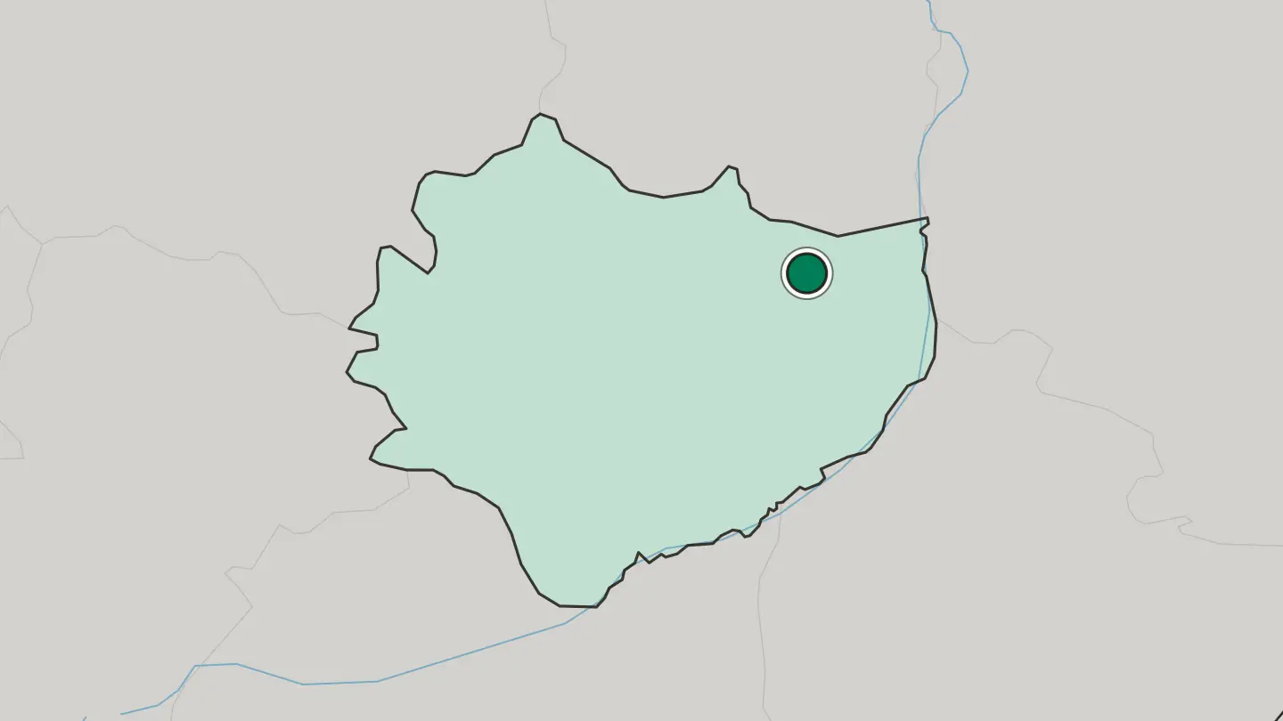 Map of Ostrowiec Świętokrzyski in Poland