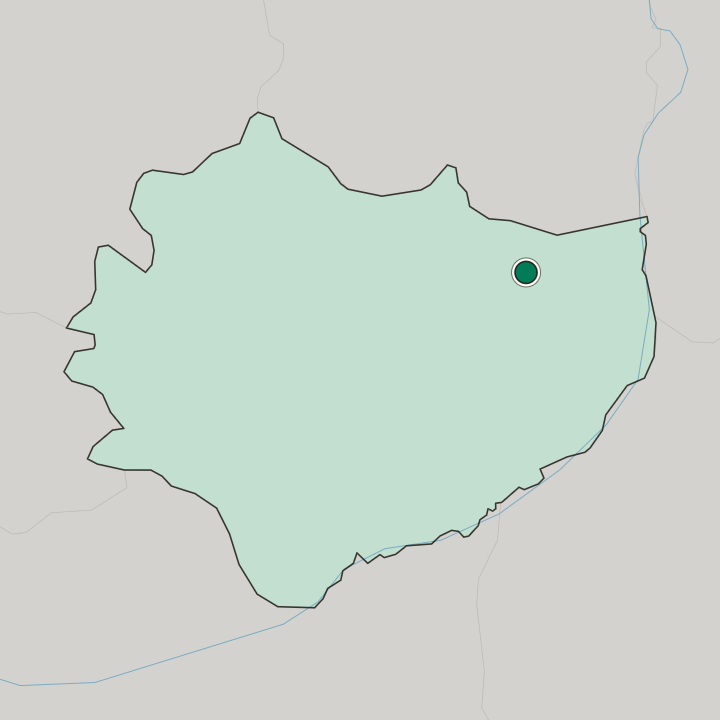 Map showing Ostrowiec Świętokrzyski — In Świętokrzyskie Voivodeship