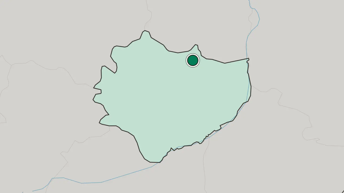 Map of Starachowice in Poland