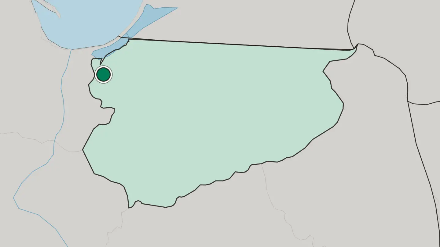 Map of Elbląg in Poland