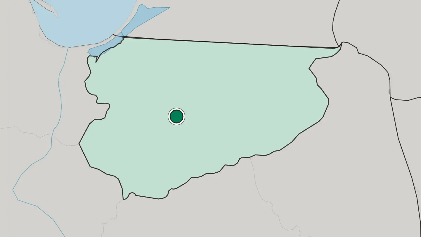 Map of Olsztyn in Poland