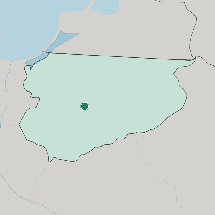 Map showing Olsztyn — In Warmian-Masurian Voivodeship