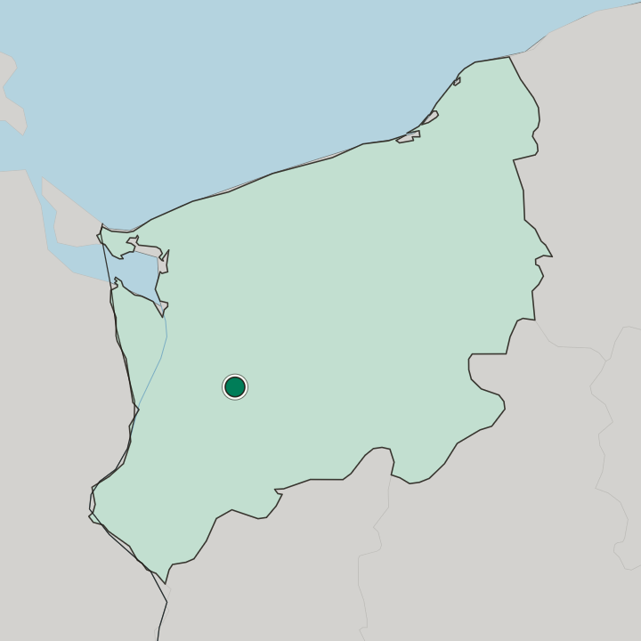 Map showing Stargard — In West Pomeranian Voivodeship