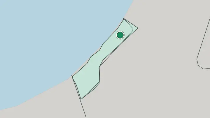 Map of Gaza in Palestine