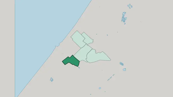 Map of Sabra, Gaza in Gaza