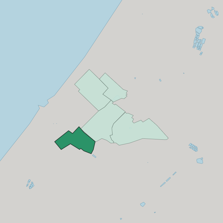 Map showing Sabra, Gaza — In Gaza