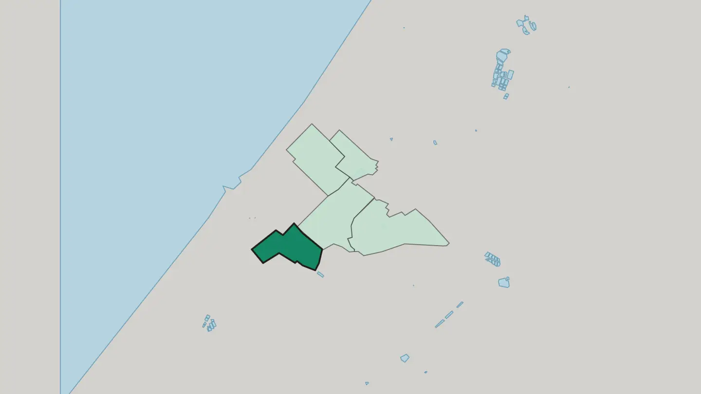 Map of Sabra in Gaza