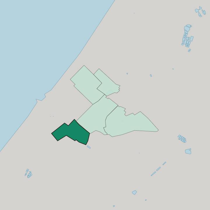 Map showing Sabra — In Gaza