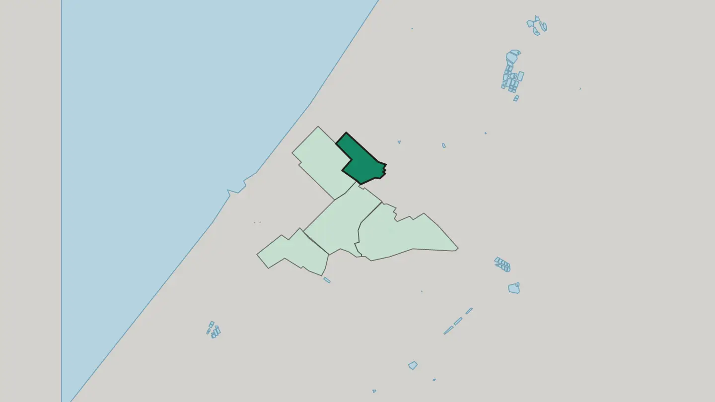 Map of Sheikh Radwan in Gaza