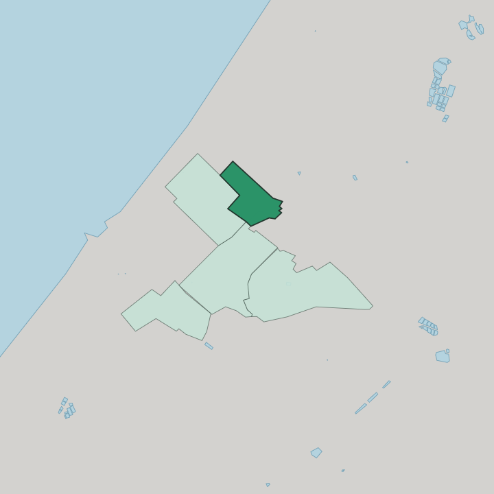 Map showing Sheikh Radwan — In Gaza