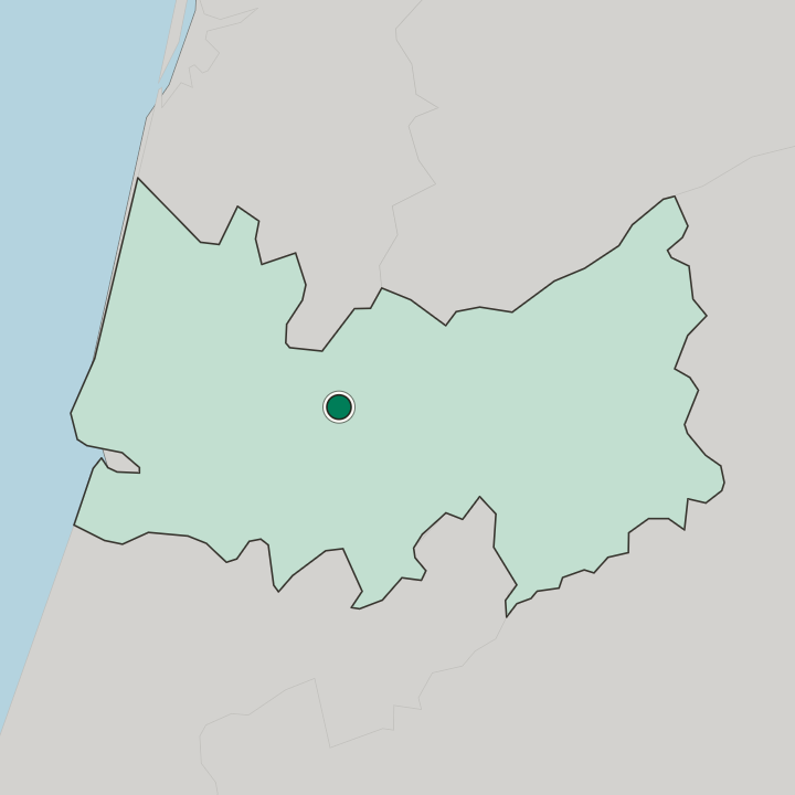 Map showing Coimbra — In Distrito de Coimbra