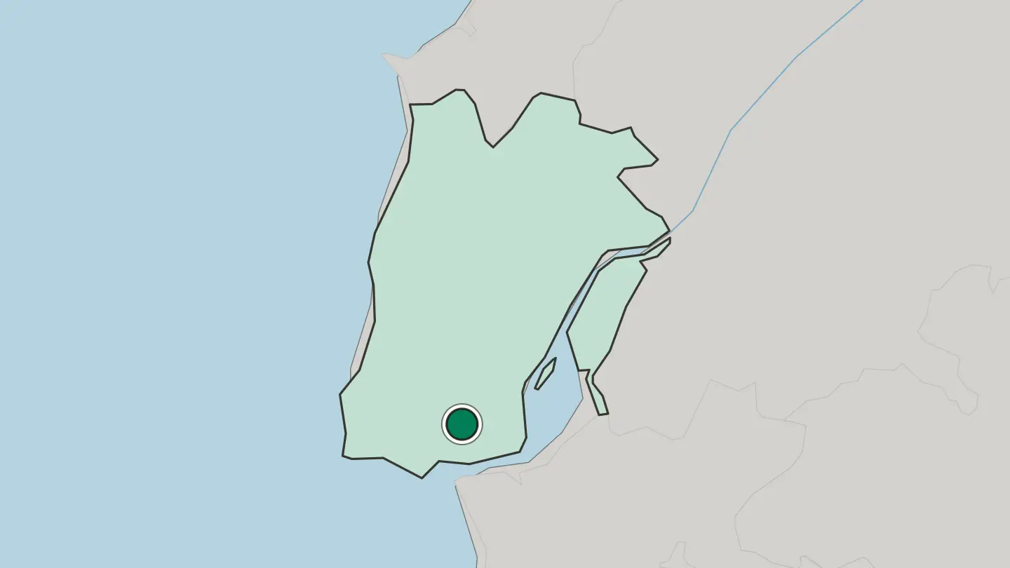Map of Amadora in Portugal